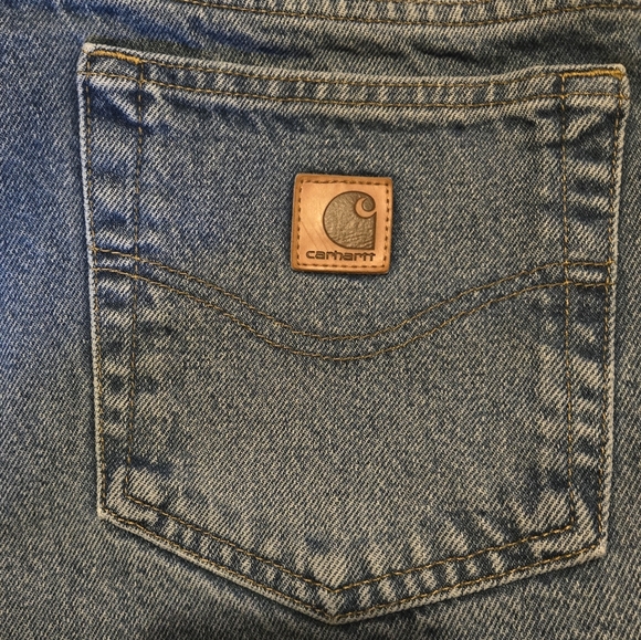 Carhartt LINED Jeans men's 40 x 36 comfy relaxed fit warm heavy workwear pants - Picture 4 of 10